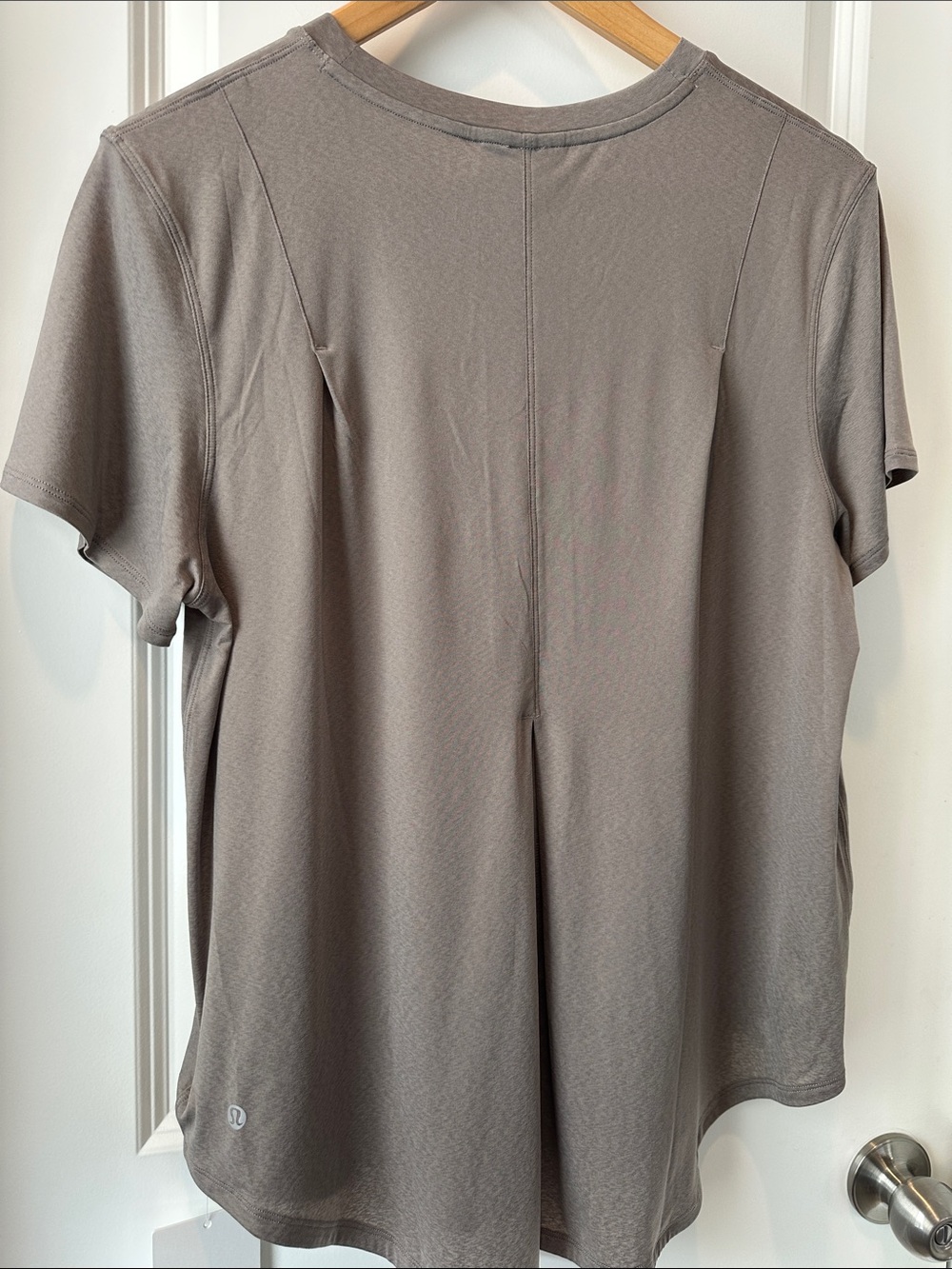 lululemon athletica Relaxed Crew Tee in Taupe - Picture 4 of 5